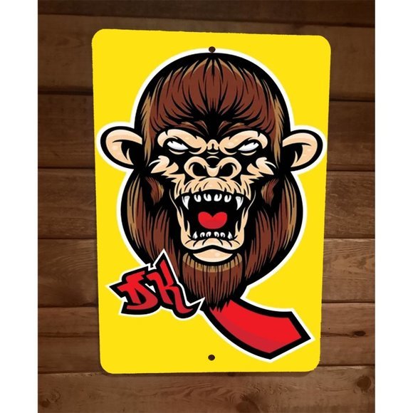 DK Donkey Kong 8x12 Metal Wall Sign Video Game - Picture 1 of 1